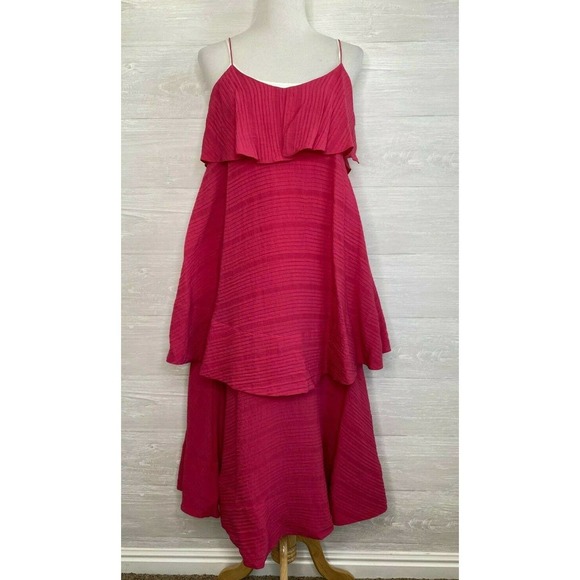 Club Monaco Tiered Maxi Dress Size 2 - Picture 3 of 7